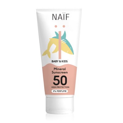 NAÏF Ochranný krém na opalování SPF 50 pro děti a miminka bez parfemace 100 ml