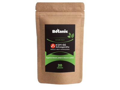 BOTANIC Ashwagandha (Ašvaganda) KSM—66 - Extrakt prášek BIO 20 g