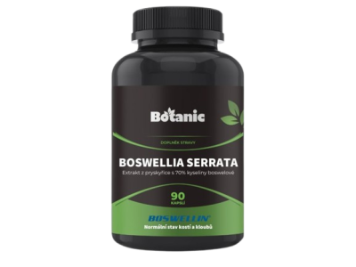 BOTANIC Boswellia serrata - Extrakt z pryskyřice s 70% kyseliny boswelové (Boswellin️ HBD Sabinsa) 90 kapslí