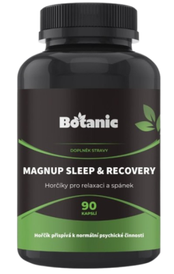 BOTANIC MagnUp Sleep & Recovery - Hořčíky pro relaxaci a spánek 90 kapslí