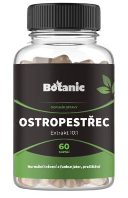 BOTANIC Ostropestřec mariánský - Extrakt 10:1, 60 kapslí