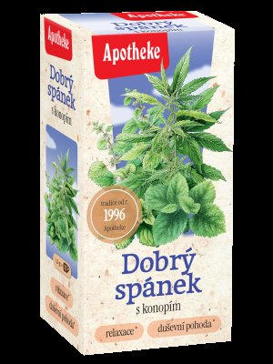 APOTHEKE čaj Dobrý spánek s konopím 20 x 1.5 g