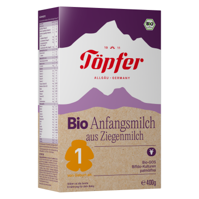 TÖPFER BIO 1 z kozího mléka – počáteční kojenecká výživa 400 g