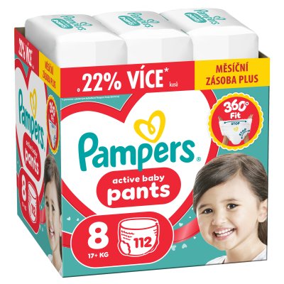 PAMPERS Plenkové kalhotky, Active Baby 110 ks