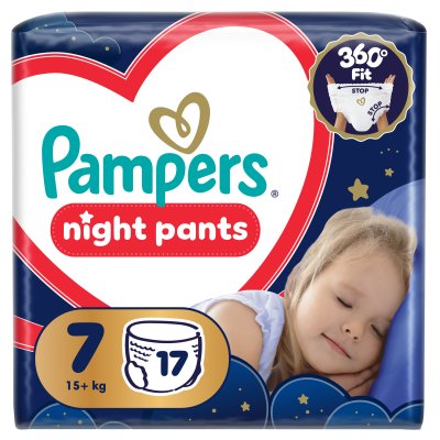 PAMPERS Plenkové Kalhotky, Pants Night velikost 7 17 ks