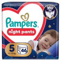 PAMPERS Plenkové kalhotky, Pants Night Velikost 5 46 ks