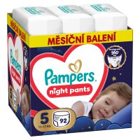 PAMPERS Plenkové kalhotky, Pants Night Velikost 5 92 ks