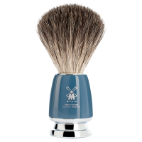 MÜHLE Štětka na holení Rytmo z jezevčích štětin, modrá pryskyřice