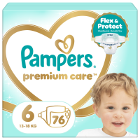 PAMPERS Premium Care Velikost 6, 13kg-18kg 76 ks