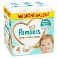 PAMPERS Premium Care Velikost 4, 9kg-14kg 156 ks