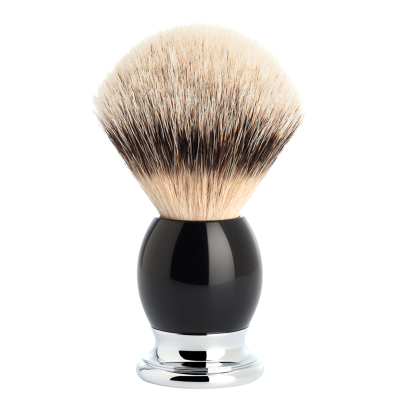 MÜHLE Velká štětka na holení Sophist z jezevčích štětin (silvertip badger, černá pryskyřice)