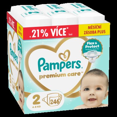 PAMPERS Premium Care Velikost 2, 4kg-8kg 246 ks