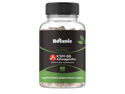 BOTANIC Ashwagandha (Ašvaganda) KSM—66, 60 kapslí