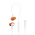 JBL Endurance Run 3C USB-C White, drátová sportovní sluchátka s USB-C konektorem