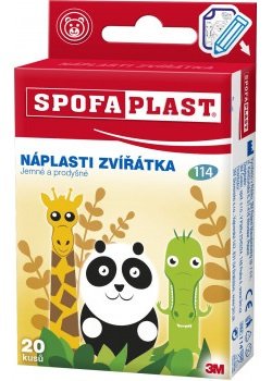 3M Spofaplast 114 Zvířátka dětské náplasti 20 ks