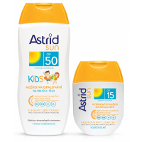 ASTRID SUN dětské opal.mléko SPF50 200ml+SPF15 80ml
