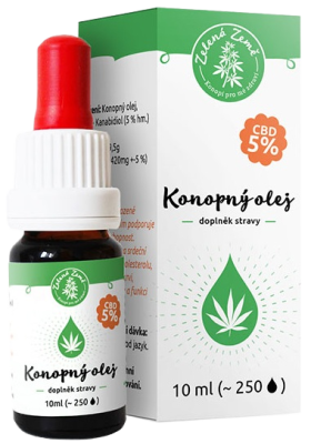 Zelená Země CBD Konopný olej 5% 10ml