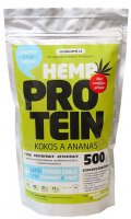 Zelená Země Konopný protein, Kokos s ananasem 500g