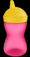 Avent Hrneček Grippy s tvrdou hubičkou 300 ml 1 ks pro dívky Avent Hrneček Grippy s tvrdou hubičkou 300 ml 1 ks pro dívky