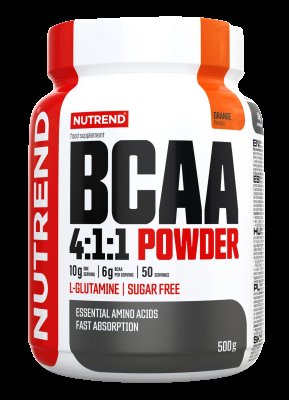 Nutrend BCAA 4:1:1 Powder grapefruit 500 g - NUTREND BCAA Mega Strong Powder 500 g