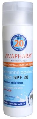 VIVAPHARM Ochranné opalovací mléko SPF20 200ml
