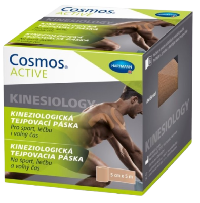 Cosmos Active Kinesiology 5 cm x 5 m tejpovací páska 1 ks béžová