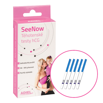 Adiel SeeNow těhotenské testy hCG 5 ks Adiel SeeNow těhotenské testy hCG 5 ks