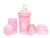 Twistshake Kojenecká láhev AntiColic Pastel Light Pink 180ml