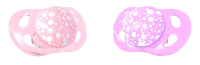 Twistshake Dudlík mini Pastelově růžová a fialová 0-6m 2 ks
