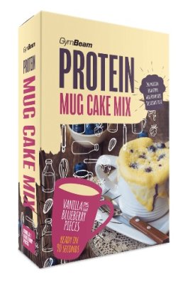 GymBeam Protein Mug Cake Mix 500 g vanilla with blueberry pieces