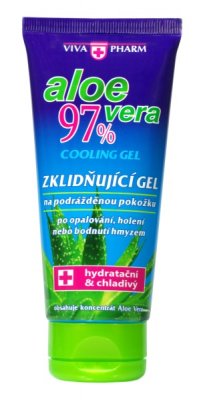 VivaPharm Zklidňující gel po opalování Aloe Vera 97% 100 ml