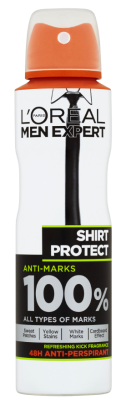 Loréal Paris Men Expert Shirt Protect pánský antiperspirant sprej 150 ml Loréal Paris Men Expert Shirt Protect pánský antiperspirant sprej 150 ml