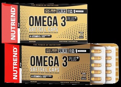NUTREND Omega 3 Plus Softgel 120 kapslí