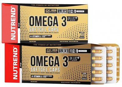 NUTREND Omega 3 Plus Softgel 120 kapslí