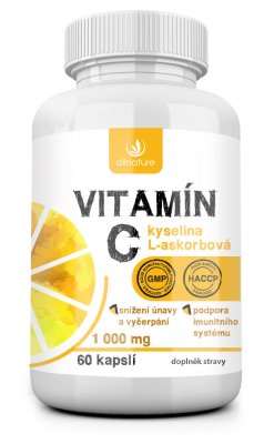 Allnature Vitamín C 1000 mg 60 kapslí
