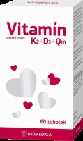 Biomedica Vitamín K2+D3+Q10 60 tobolek
