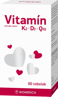 Biomedica Vitamín K2+D3+Q10 60 tobolek