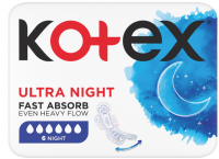 Kotex UT Night vložky 6 ks