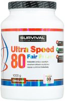 Survival Nutrition Ultra Speed 80 Fair Power čokoláda 1000g - Survival Ultra Speed 80 Fair Power 1000 g