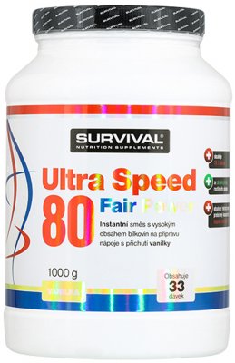 Survival Nutrition Ultra Speed 80 Fair Power vanilka 1000 g - Survival Ultra Speed 80 Fair Power 1000 g