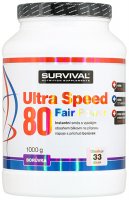 Survival Nutrition Ultra Speed 80 Fair Power borůvka 1000g - Survival Ultra Speed 80 Fair Power 1000 g