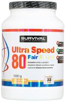 Survival Nutrition Ultra Speed 80 Fair Power ledová káva-smetana 1000g - Survival Ultra Speed 80 Fair Power 1000 g