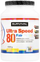 Survival Nutrition Ultra Speed 80 Fair Power banán-bílá čokoláda 1000g