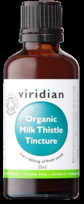 Viridian Milk Thistle Tincture 50ml Organic (Ostropestřec mariánský tinktura Bio)