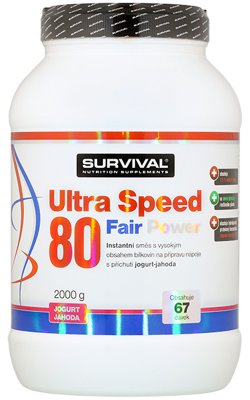 Survival Nutrition Ultra Speed 80 Fair Power jogurt-jahoda 2000 g