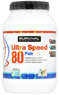 Survival Nutrition Ultra Speed 80 Fair Power vanilka-kokos 2000 g