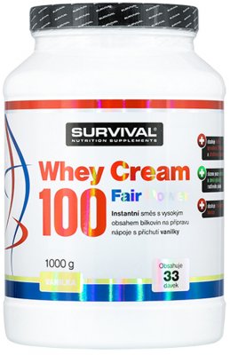 Survival Nutrition Whey Cream 100 Fair Power vanilka 1000 g