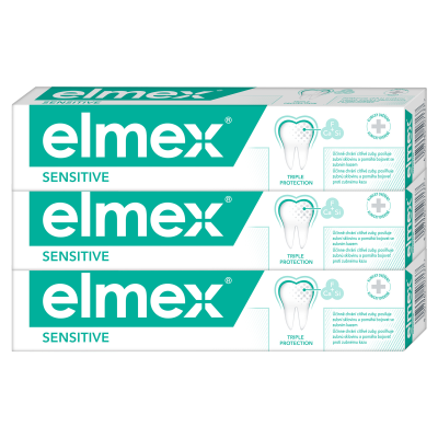 Zubní pasta pro citlivé zuby Sensitive 3x75ml