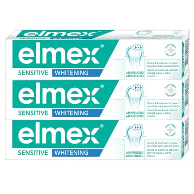 Elmex Sensitive Whitening Zubní pasta 3 x 75 ml