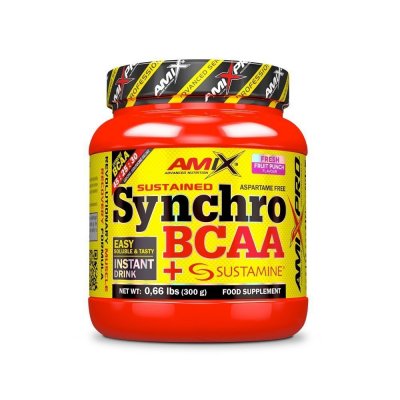 Amix Synchro BCAA + Sustamine Drink, Fruit Punch, 300g